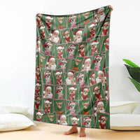 Chihuahua Santa Clau Christmas Blanket Xmas Holiday Patterns - Wonder Print Shop