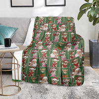 Chihuahua Santa Clau Christmas Blanket Xmas Holiday Patterns - Wonder Print Shop