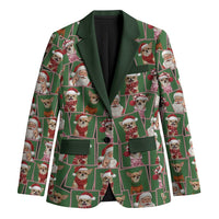 Chihuahua Santa Clau Christmas Blazer Xmas Holiday Patterns - Wonder Print Shop