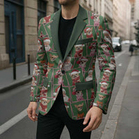 Chihuahua Santa Clau Christmas Blazer Xmas Holiday Patterns - Wonder Print Shop
