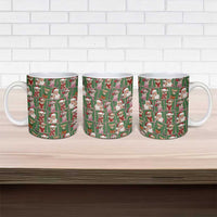 Chihuahua Santa Clau Christmas Ceramic Mug Xmas Holiday Patterns - Wonder Print Shop