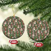 Chihuahua Santa Clau Christmas Ceramic Ornament Xmas Holiday Patterns - Wonder Print Shop