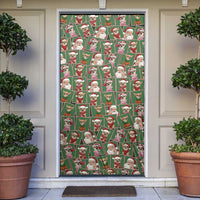 Chihuahua Santa Clau Christmas Door Cover Xmas Holiday Patterns - Wonder Print Shop