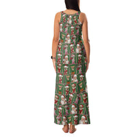 Chihuahua Santa Clau Christmas Family Matching Tank Maxi Dress and Hawaiian Shirt Xmas Holiday Patterns - Wonder Print Shop
