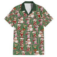 Chihuahua Santa Clau Christmas Hawaiian Shirt Xmas Holiday Patterns - Wonder Print Shop