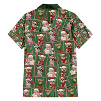 Chihuahua Santa Clau Christmas Hawaiian Shirt Xmas Holiday Patterns - Wonder Print Shop