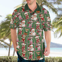 Chihuahua Santa Clau Christmas Hawaiian Shirt Xmas Holiday Patterns - Wonder Print Shop