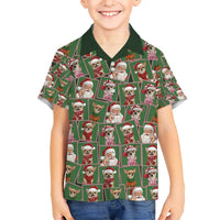 Chihuahua Santa Clau Christmas Hawaiian Shirt Xmas Holiday Patterns - Wonder Print Shop