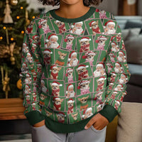 Chihuahua Santa Clau Christmas Kid Ugly Christmas Sweater Xmas Holiday Patterns - Wonder Print Shop