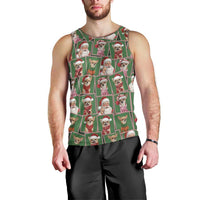Chihuahua Santa Clau Christmas Men Tank Top Xmas Holiday Patterns - Wonder Print Shop