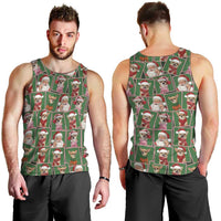 Chihuahua Santa Clau Christmas Men Tank Top Xmas Holiday Patterns - Wonder Print Shop