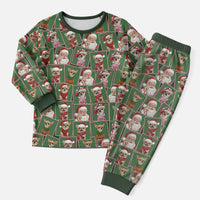 Chihuahua Santa Clau Christmas Pajama Set Xmas Holiday Patterns - Wonder Print Shop