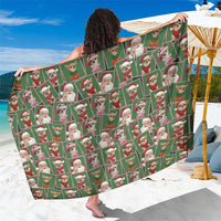 Chihuahua Santa Clau Christmas Sarong Xmas Holiday Patterns - Wonder Print Shop