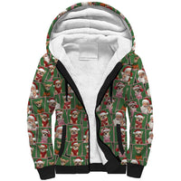 Chihuahua Santa Clau Christmas Sherpa Hoodie Xmas Holiday Patterns - Wonder Print Shop