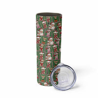 Chihuahua Santa Clau Christmas Skinny Tumbler Xmas Holiday Patterns - Wonder Print Shop