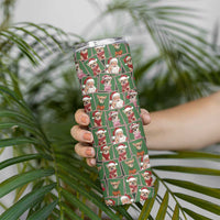Chihuahua Santa Clau Christmas Skinny Tumbler Xmas Holiday Patterns - Wonder Print Shop