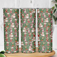 Chihuahua Santa Clau Christmas Skinny Tumbler Xmas Holiday Patterns - Wonder Print Shop