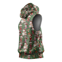 Chihuahua Santa Clau Christmas Sleeveless Hoodie Xmas Holiday Patterns - Wonder Print Shop