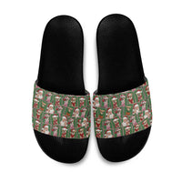 Chihuahua Santa Clau Christmas Slide Sandals Xmas Holiday Patterns - Wonder Print Shop