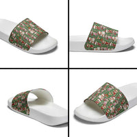 Chihuahua Santa Clau Christmas Slide Sandals Xmas Holiday Patterns - Wonder Print Shop
