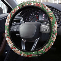 Chihuahua Santa Clau Christmas Steering Wheel Cover Xmas Holiday Patterns - Wonder Print Shop