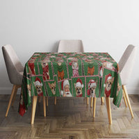 Chihuahua Santa Clau Christmas Tablecloth Xmas Holiday Patterns - Wonder Print Shop