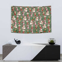 Chihuahua Santa Clau Christmas Tapestry Xmas Holiday Patterns - Wonder Print Shop