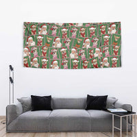 Chihuahua Santa Clau Christmas Tapestry Xmas Holiday Patterns - Wonder Print Shop