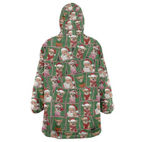 Chihuahua Santa Clau Christmas Wearable Blanket Hoodie Xmas Holiday Patterns - Wonder Print Shop