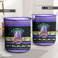 Christmas Party 1988 Nakatomi Plaza Laundry Basket Xmas Holiday Patterns - Wonder Print Shop