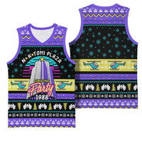 Christmas Party 1988 Nakatomi Plaza Basketball Jersey Xmas Holiday Patterns - Wonder Print Shop