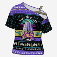 Christmas Party 1988 Nakatomi Plaza Cross Shoulder Shirt Xmas Holiday Patterns - Wonder Print Shop