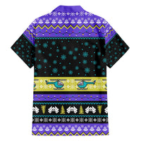 Christmas Party 1988 Nakatomi Plaza Family Matching Off The Shoulder Long Sleeve Dress and Hawaiian Shirt Xmas Holiday Patterns - Wonder Print Shop