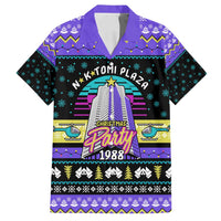 Christmas Party 1988 Nakatomi Plaza Family Matching Off Shoulder Maxi Dress and Hawaiian Shirt Xmas Holiday Patterns - Wonder Print Shop