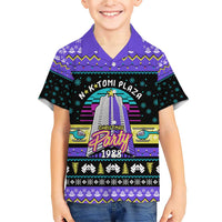 Christmas Party 1988 Nakatomi Plaza Family Matching Short Sleeve Bodycon Dress and Hawaiian Shirt Xmas Holiday Patterns - Wonder Print Shop