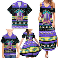 Christmas Party 1988 Nakatomi Plaza Family Matching Summer Maxi Dress and Hawaiian Shirt Xmas Holiday Patterns - Wonder Print Shop