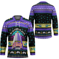 Christmas Party 1988 Nakatomi Plaza Hockey Jersey Xmas Holiday Patterns - Wonder Print Shop