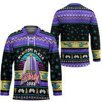 Christmas Party 1988 Nakatomi Plaza Hockey Jersey Xmas Holiday Patterns - Wonder Print Shop