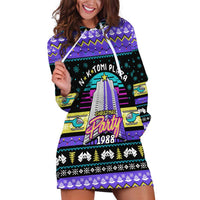 Christmas Party 1988 Nakatomi Plaza Hoodie Dress Xmas Holiday Patterns - Wonder Print Shop