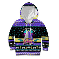 Christmas Party 1988 Nakatomi Plaza Kid Hoodie Xmas Holiday Patterns - Wonder Print Shop