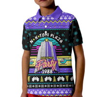 Christmas Party 1988 Nakatomi Plaza Kid Polo Shirt Xmas Holiday Patterns - Wonder Print Shop