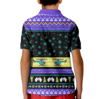 Christmas Party 1988 Nakatomi Plaza Kid Polo Shirt Xmas Holiday Patterns - Wonder Print Shop
