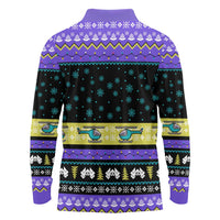 Christmas Party 1988 Nakatomi Plaza Long Sleeve Polo Shirt Xmas Holiday Patterns - Wonder Print Shop