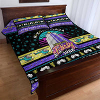Christmas Party 1988 Nakatomi Plaza Quilt Bed Set Xmas Holiday Patterns - Wonder Print Shop
