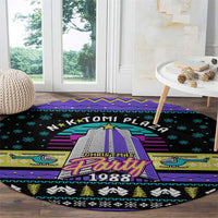 Christmas Party 1988 Nakatomi Plaza Round Carpet Xmas Holiday Patterns - Wonder Print Shop