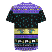 Christmas Party 1988 Nakatomi Plaza Rugby Jersey Xmas Holiday Patterns - Wonder Print Shop