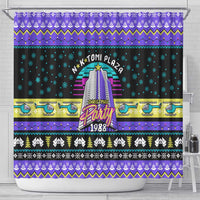 Christmas Party 1988 Nakatomi Plaza Shower Curtain Xmas Holiday Patterns - Wonder Print Shop