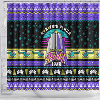 Christmas Party 1988 Nakatomi Plaza Shower Curtain Xmas Holiday Patterns - Wonder Print Shop