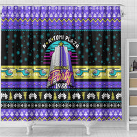 Christmas Party 1988 Nakatomi Plaza Shower Curtain Xmas Holiday Patterns - Wonder Print Shop