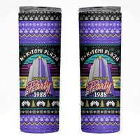 Christmas Party 1988 Nakatomi Plaza Skinny Tumbler Xmas Holiday Patterns - Wonder Print Shop